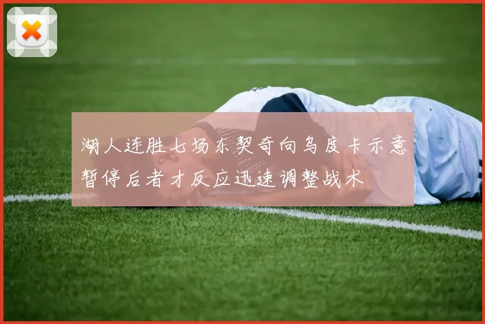 湖人连胜七场东契奇向乌度卡示意暂停后者才反应迅速调整战术