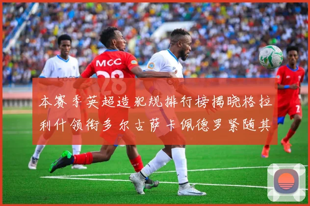 本赛季英超造犯规排行榜揭晓格拉利什领衔多尔古萨卡佩德罗紧随其后